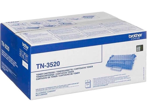 Toner Brother hll6400dw 20000 paginas negro TN3520, imagen 2 mini