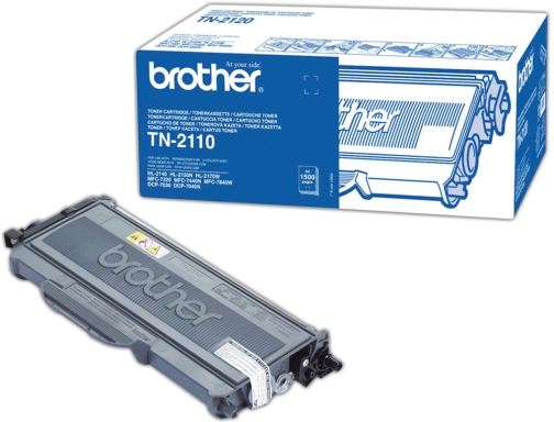 Toner Brother tn-2110 hl-2140 hl-2150n hl-2170w DCP-7030 7045n MFC-7320 7440n 7840w -1500pag@5%- TN2110, imagen 2 mini