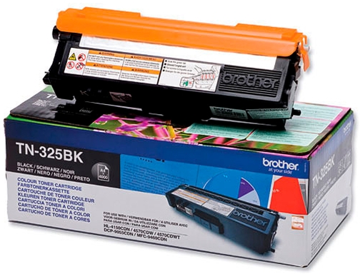 Toner Brother tn-325bk negro -4,000pag- hl-4140cn hl-4150cdn hl-4570cdw DCP-9055cdn DCP-9270cdw TN325BK, imagen 2 mini