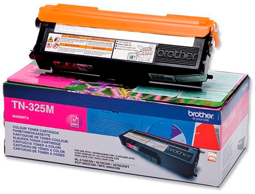 Toner Brother tn-325m magenta -3,500pag- hl-4140cn hl-4150cdn hl-4570cdw DCP-9055cdn DCP-9270cdw TN325M, imagen 2 mini