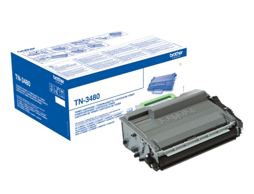 Toner Brother tn-3480 DCP-l5500dn DCP-l6600dw hl-l5000d MFC-l5700 alta capacidad negro 8000 pag TN3480, imagen 2 mini