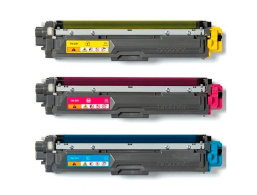 Toner Brother TN241CMY hl3140 3170 3150 DCP9020 MFC9140 9330 9340 cian magenta, imagen 3 mini