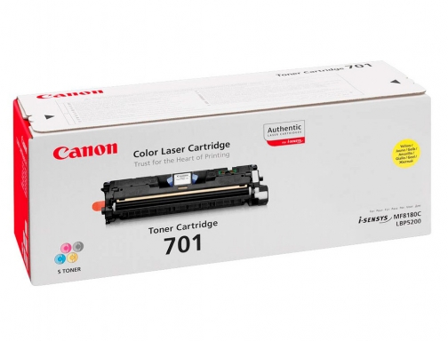 Toner Canon 701yh LBP5200 mf8100 mf8180 amarillo 9284A003, imagen 2 mini