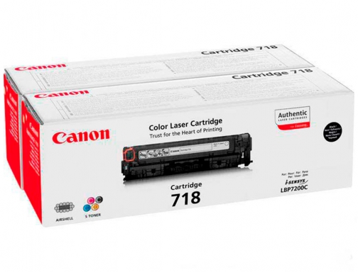 Toner Canon 718b LBP7680 LBP7200 mf8300 pack negro 2662B005, imagen 2 mini