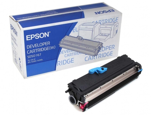 Toner Epson EPL-6200 6200l toner negro (3000 pag) C13S050167, imagen 2 mini