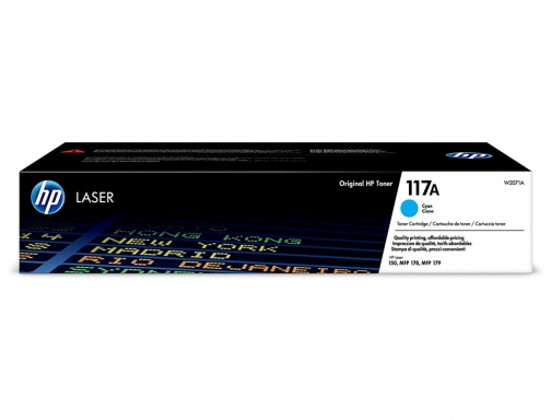 Toner HP 117a laser color 150a 150nw 178nw 178nwg 179fnw cian 700 W2071A, imagen 2 mini