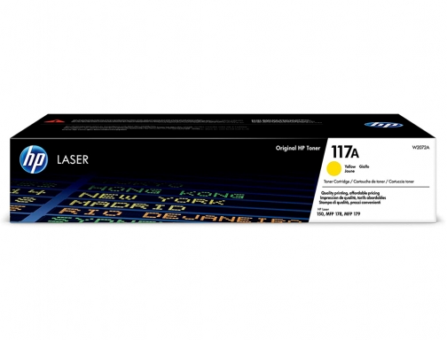 Toner HP 117a laser color 150a 150nw 178nw 178nwg 179fnw amarillo 700 W2072A, imagen 2 mini