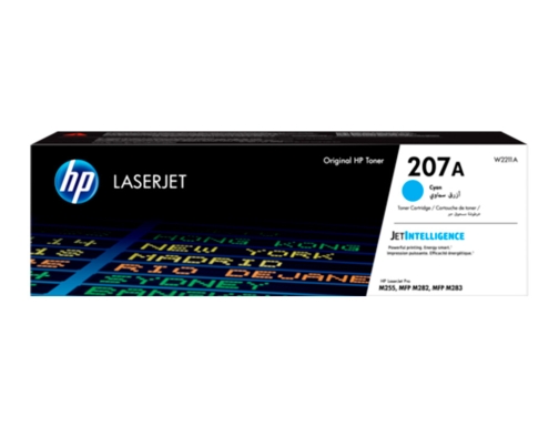 Toner HP 207a HP Laserjet pro m255dw m255nw m282nw m283fdn cian 1250 W2211A, imagen 2 mini