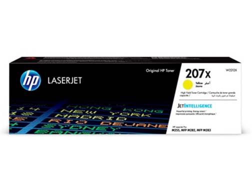 Toner HP 207x color Laserjet pro m282nw m283fdn m283fdw amarillo 2.450 paginas W2212X, imagen 2 mini