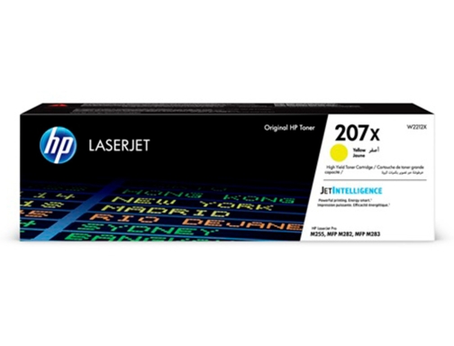 Toner HP 207x color Laserjet pro m282nw m283fdn m283fdw amarillo 2.450 paginas W2212X, imagen 4 mini