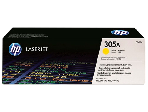 Toner HP 305a Laserjet m351 m451 m375 m475 amarillo - 2600 pag CE412A, imagen 2 mini