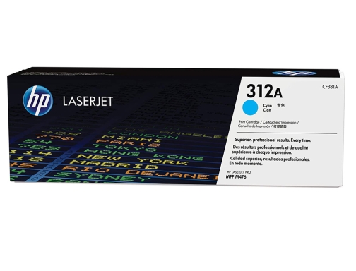 Toner HP 312a Laserjet pro MFP m476 cian -2.700 pag- CF381A, imagen 2 mini