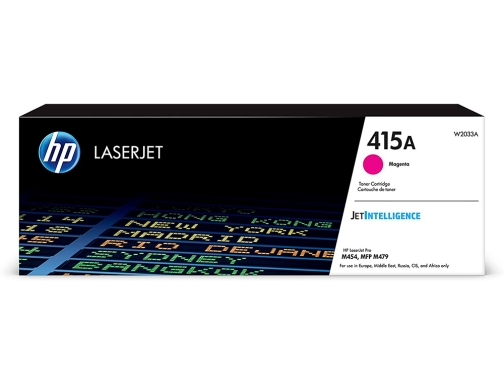 Toner HP 415a para HP color Laserjet pro m454 MFP m479 magenta W2033A, imagen 2 mini