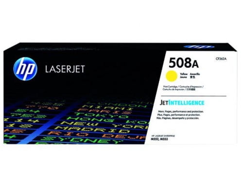 Toner HP 508a Laserjet enterprise m552 553 577 amarillo 5.000 pag CF362A, imagen 2 mini