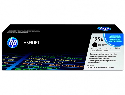 Toner HP CB540A color Laserjet cp-1215 cp-1515 cp-1518 negro with colorsphere -2200pag-, imagen 2 mini