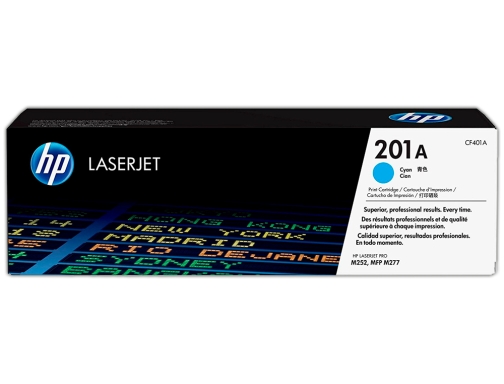 Toner HP color Laserjet pro MFP m277 m274 m252 cian 1400 paginas CF401A, imagen 2 mini