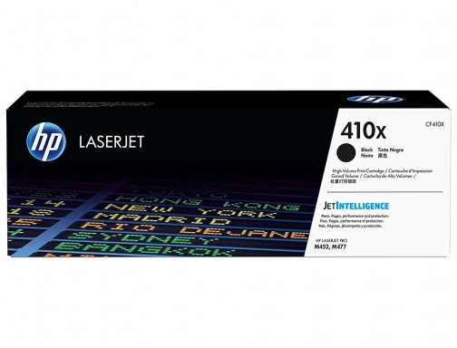 Toner HP color Laserjet pro m377 m452 MFP m477 negro 6500 paginas CF410X, imagen 2 mini