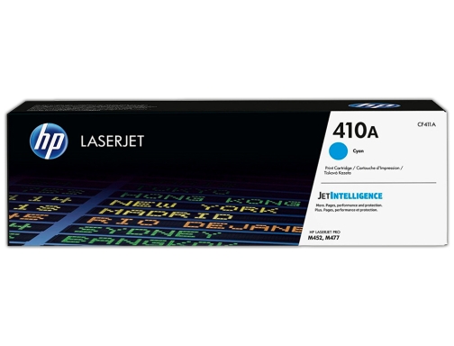 Toner HP color Laserjet pro m377 m452 MFP m477 cian 2300 paginas CF411A, imagen 2 mini