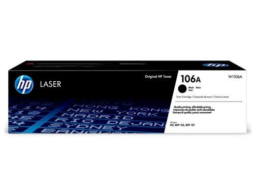 Toner HP laser 107a w, MFP 135anegro 106a W1106A, imagen 2 mini