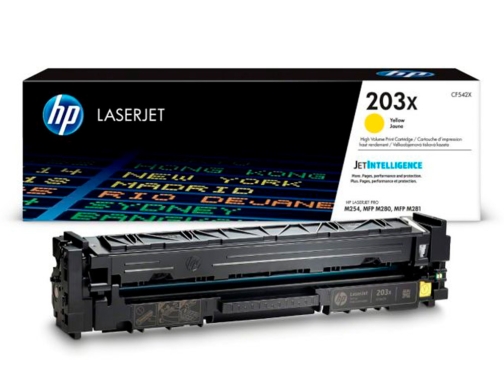 Toner HP Laserjet 203x m254dw 280nw 281fdw amarillo 2500 paginas CF542X, imagen 3 mini