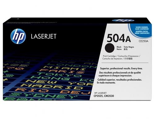 Toner HP Laserjet color cp3525 negro 5.000 pag CE250A, imagen 2 mini