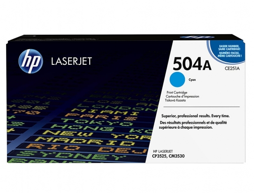 Toner HP Laserjet color cp3525 cian 7.000 pag CE251A, imagen 2 mini