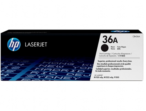 Toner HP Laserjet p1505 1505n m1120 n m1522n nf negro -2.000 pag. - CB436A, imagen 2 mini