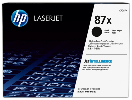 Toner HP Laserjet pro entreprise m506 MFP m527 m501 negro 18000 paginas CF287X, imagen 2 mini