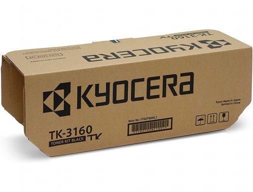 Toner Kyocera ecosys p3045dn negro tk-3160 1T02T90NL1, imagen 2 mini