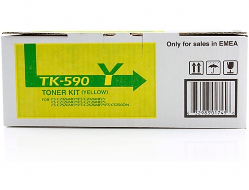 Toner Kyocera -mita amarillo tk590y 1T02KVANL0, imagen 2 mini