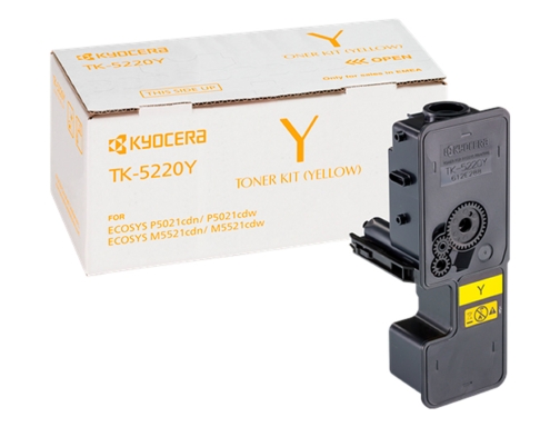 Toner Kyocera mita tk-5220y amarillo ecosys m5521cdw, ecosys m5521cdn 1200 pag 1T02R9ANL1, imagen 4 mini