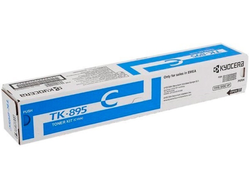 Toner Kyocera -mita tk895c fsc-8020mcp 8025mcp c8520 c8525 laser cian tk895c 1T02K0CNL0, imagen 2 mini