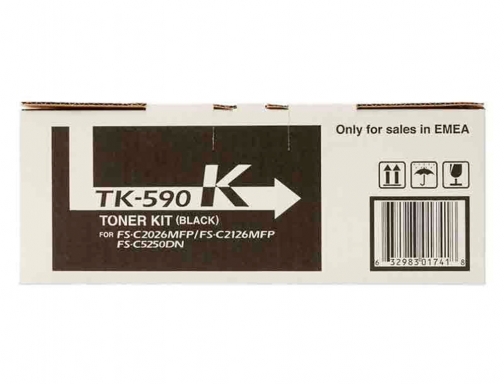Toner Kyocera tk-5195c -mita negro tk590k 1T02KV0NL0, imagen 2 mini