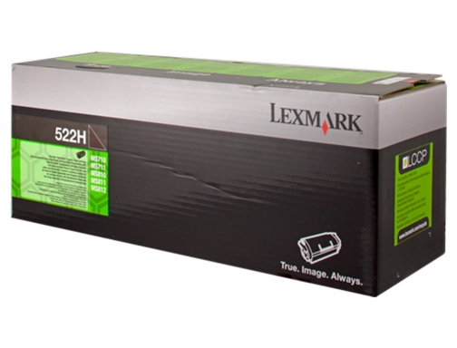 Toner laser Lexmark 522h negro 52D2H00, imagen 2 mini