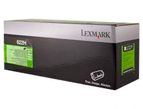 Toner laser Lexmark 622h negro 62D2H00, imagen 2 mini