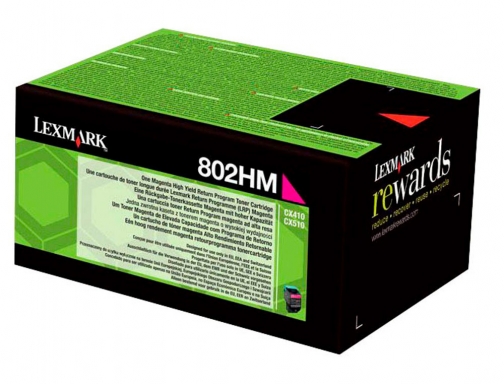 Toner laser Lexmark 80C2HME magenta 3000 paginas, imagen 2 mini