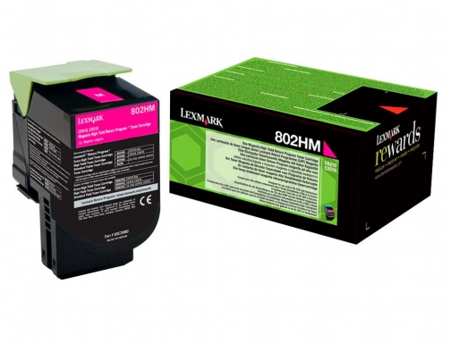 Toner laser Lexmark 80C2HME magenta 3000 paginas, imagen 4 mini