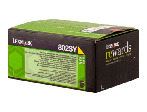 Toner laser Lexmark 80C2SYE amarillo 2000 paginas, imagen 2 mini