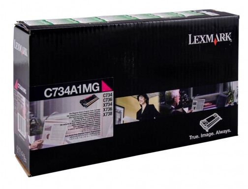 Toner laser Lexmark c734 magenta 6000 paginas C734A1MG, imagen 2 mini