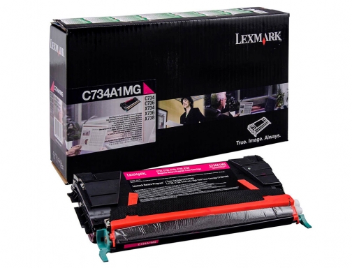 Toner laser Lexmark c734 magenta 6000 paginas C734A1MG, imagen 4 mini