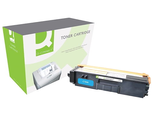 Toner Q-connect compatible Brother tn325c hl-4140cn 4150cdn 4570cdw 4570cdwt DCP 9055cdn cian KF15875, imagen 2 mini