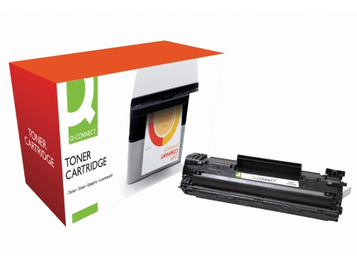 Toner Q-connect compatible HP cb435a para Laserjet p1005 p1006 -1.500pag- negro KF10816, imagen 2 mini