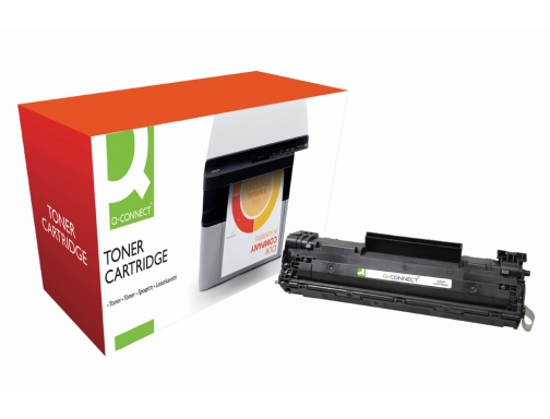 Toner Q-connect compatible HP cb436a Laserjet p1505n m1120MFP m1522MFP MFP -2.000pag- negr0 KF14573, imagen 2 mini