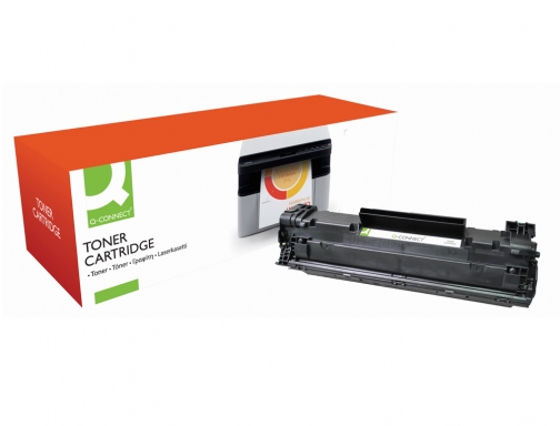 Toner Q-connect compatible HP ce285a para Laserjet p1102 p1102w m1212nf MFP m1217nfw KF14939, imagen 2 mini