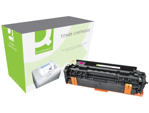 Toner Q-connect compatible HP ce413a color Laserjet m351a 451dn 451nw 375nw 475dn KF16033, imagen 2 mini