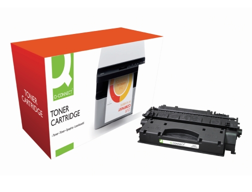 Toner Q-connect compatible HP ce505x para Laserjet negro 6500 paginas KF14572, imagen 2 mini