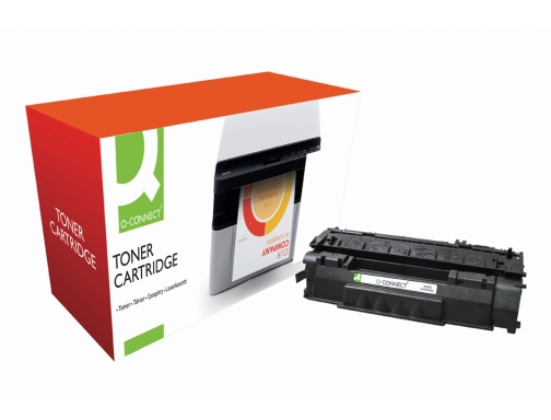 Toner Q-connect compatible HP q5949a para Laserjet negro 1160 1320 -2.500pag- KF07520, imagen 2 mini