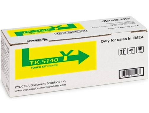 Toner tk-5140y Kyocera ecosys m6530cdn, m6530cdn kl3, p6130cdn, p6130cdn kl3 amarillo tk5140 1T02NRANL0, imagen 2 mini