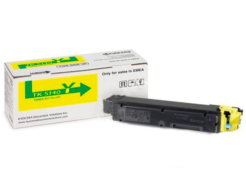 Toner tk-5140y Kyocera ecosys m6530cdn, m6530cdn kl3, p6130cdn, p6130cdn kl3 amarillo tk5140 1T02NRANL0, imagen 4 mini