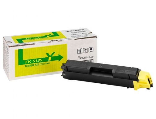 Toner tk5135y Kyocera -mita taskalfa 265ci toner amarillo 1T02PAANL0, imagen 4 mini